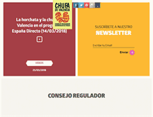 Tablet Screenshot of chufadevalencia.org